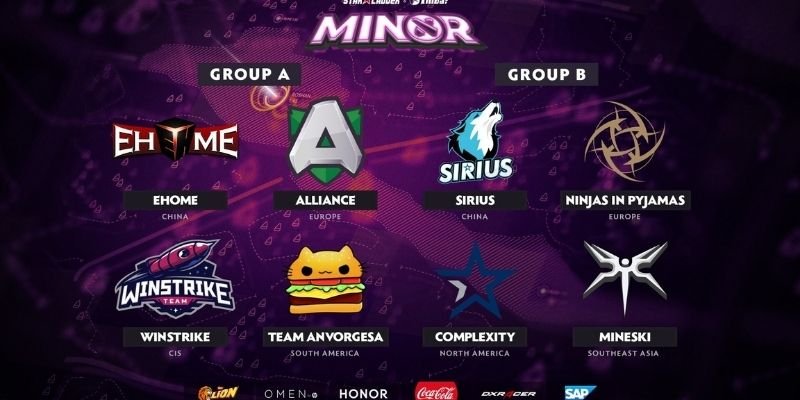 Các đội tham gia Dota 2 StarLadder ImbaTV Dota 2 Minor